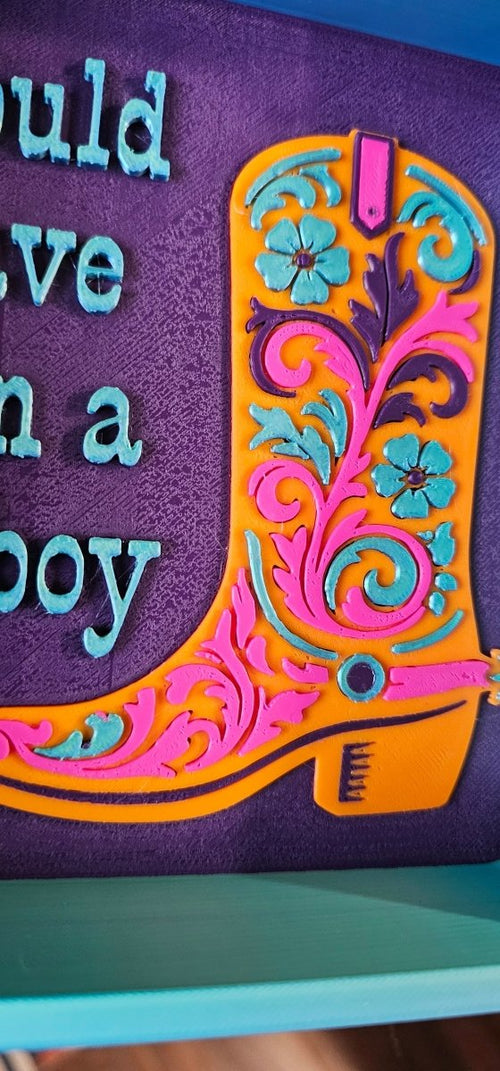 Baha Ranch Should Have Been A Cowboy Boot Cowgirl 3D Accessory Tray Made in America - Qu!rk Boutique