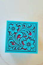 Baha Ranch 3D Tooled Gift Box - choice of colors and sizes - Qu!rk Boutique