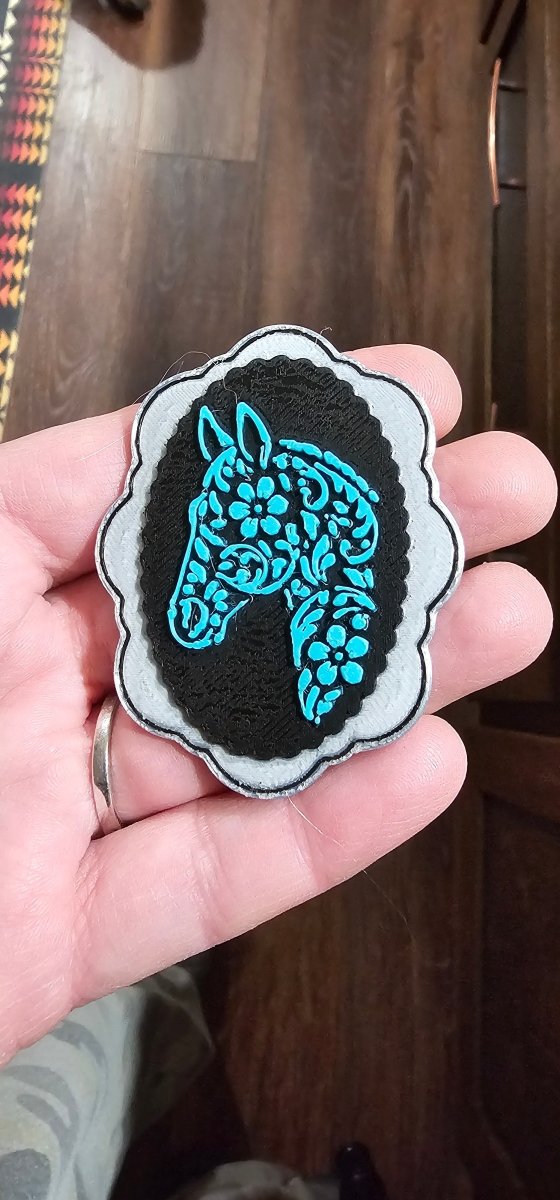 Baha Ranch 3D Horse Equine Bookmark Earrings Pin Magnet made in America - Qu!rk Boutique