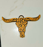 3d Print Tooled Longhorn Keychain or Purse Charm Ornament - Made in America - choice of colors - Qu!rk Boutique