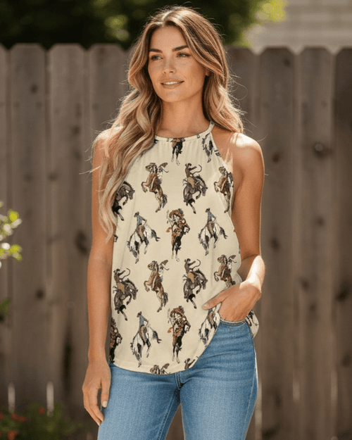 Baha Ranch Vintage Western Tank Top - Qu!rk Boutique