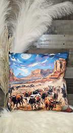 Baha Ranch Cattle Rancher Velvety Soft Pillow Case Made in America - Qu!rk Boutique