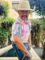 Baha Ranch Retro Pop Western Trail Ride Polo Shirt - Qu!rk Boutique