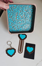 Baha Ranch 3D Deluxe Mom Daughter Bride Gift Set Tray Keychain Pin Bookmark - Qu!rk Boutique