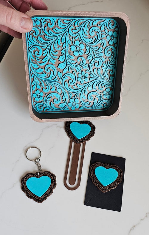 Baha Ranch 3D Deluxe Mom Daughter Bride Gift Set Tray Keychain Pin Bookmark - Qu!rk Boutique