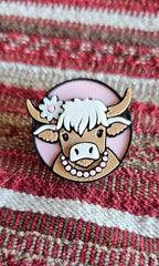 3d Western Cowgirl Cowboy Highland Cow Theme - Necklace, Purse Charm, Earrings, Keychain, Magnet - Qu!rk Boutique