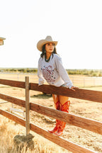 Star Spangled Boots Graphic Sweatshirt - Qu!rk Boutique