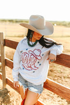 Star Spangled Boots Graphic Sweatshirt - Qu!rk Boutique