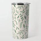 Green Falling Leaves Travel Mug - Qu!rk Boutique