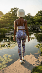 Sanskrit Galaxy High Waist Leggings - Qu!rk Boutique