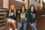 Sequin Duck Camo Patch Sweatshirt - Qu!rk Boutique