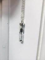 Space Time Hourglass Necklace with Meteorite Dust - Qu!rk Boutique