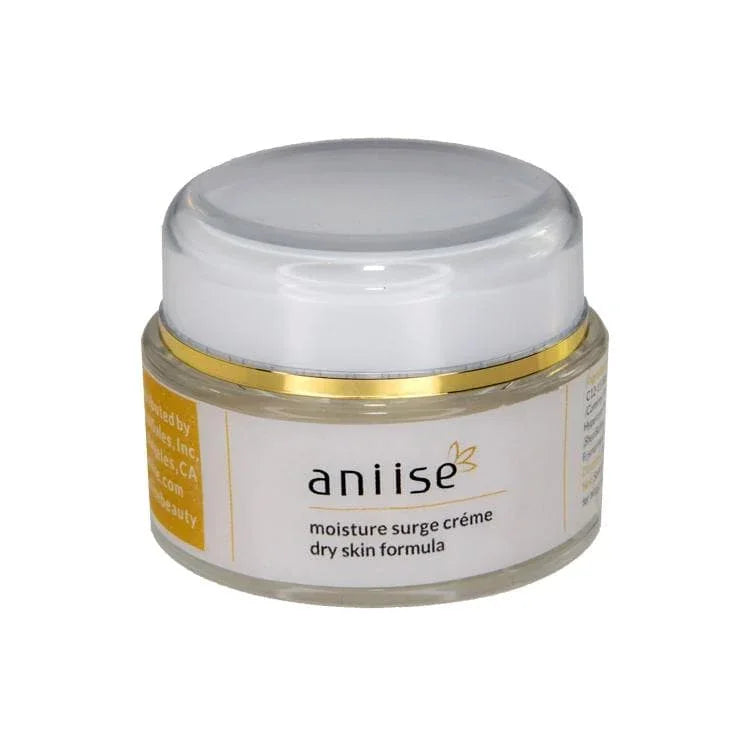 Aniise moisture surge crème dry skin formula jar, skincare product at Qu!rk Boutique