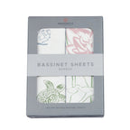 Turtles and Water Lily Bamboo Changing Pad Cover/Bassinet Sheets - Qu!rk Boutique