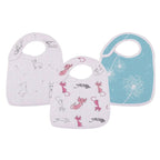 Dandelions Bamboo Muslin Snap Bibs 3PK - Qu!rk Boutique