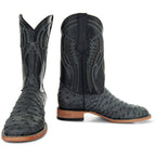 Soto Boots Mens Out of the Wild Black Ostrich Print Boots H50031 - Qu!rk Boutique
