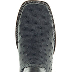 Soto Boots Mens Out of the Wild Black Ostrich Print Boots H50031 - Qu!rk Boutique
