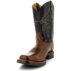 Miel Square Toe Leather Cowboy Boots - Qu!rk Boutique