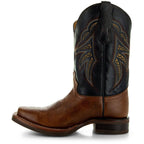 Miel Square Toe Leather Cowboy Boots - Qu!rk Boutique