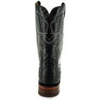 Black Caiman Belly Print Men's Cowboy Boots H4001 - Qu!rk Boutique