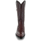 Soto Boots Men's Gator Tail Print Cowboy Boots Cognac (H7006) - Qu!rk Boutique
