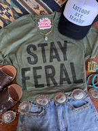 Stay Feral Graphic Tee - Qu!rk Boutique