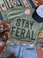 Stay Feral Graphic Tee - Qu!rk Boutique