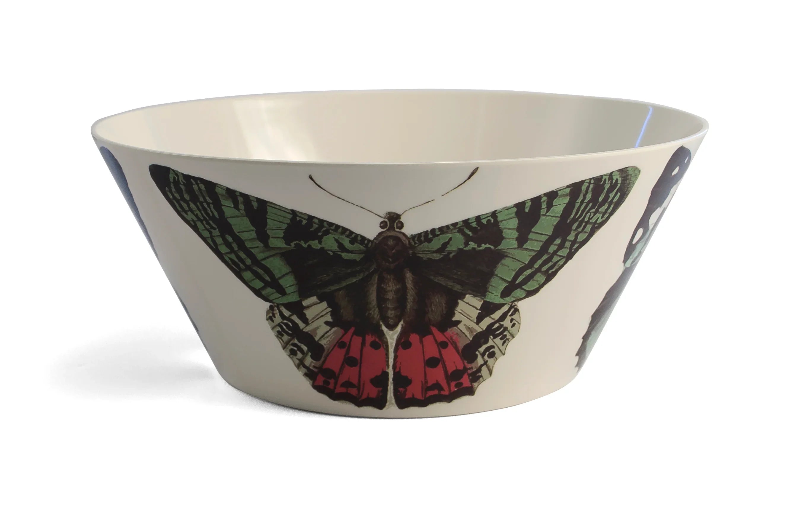 Artist-designed bowl with vibrant butterfly illustration from Qu!rk Boutique