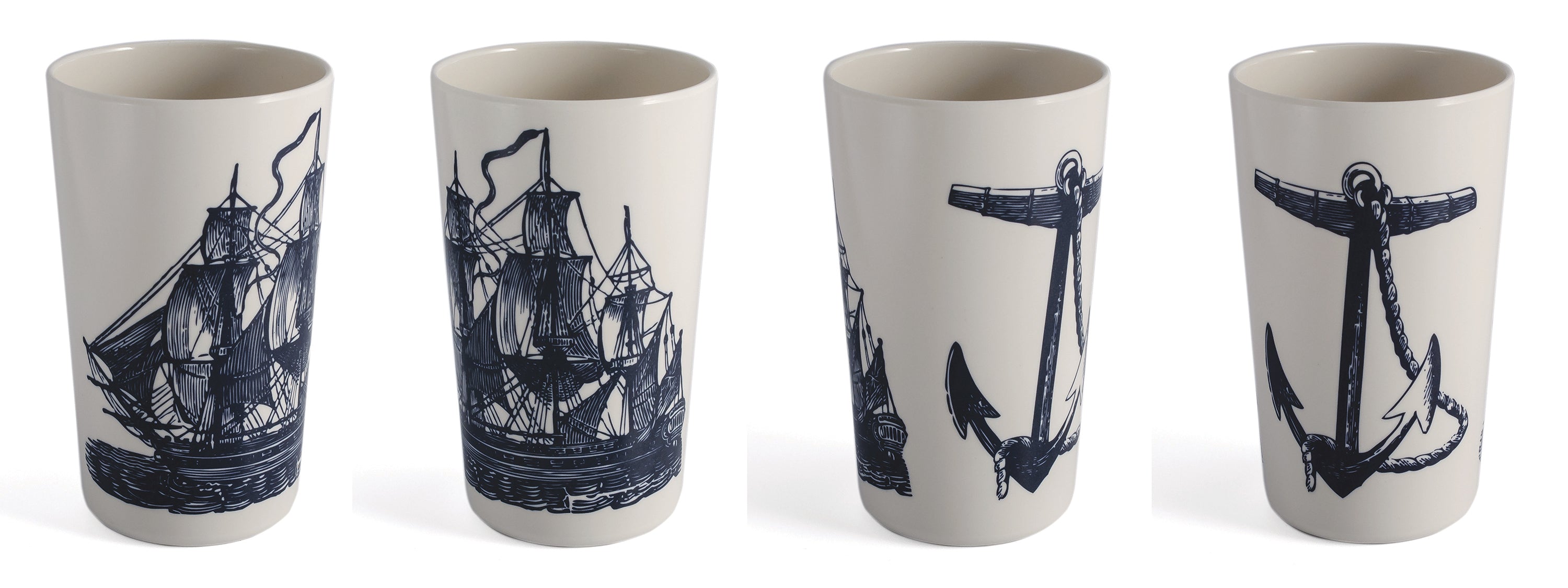 Scrimshaw Tumblers S/4