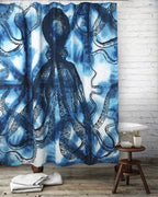 OCTOPUS SHIBORI SHOWER CURTAIN - Qu!rk Boutique