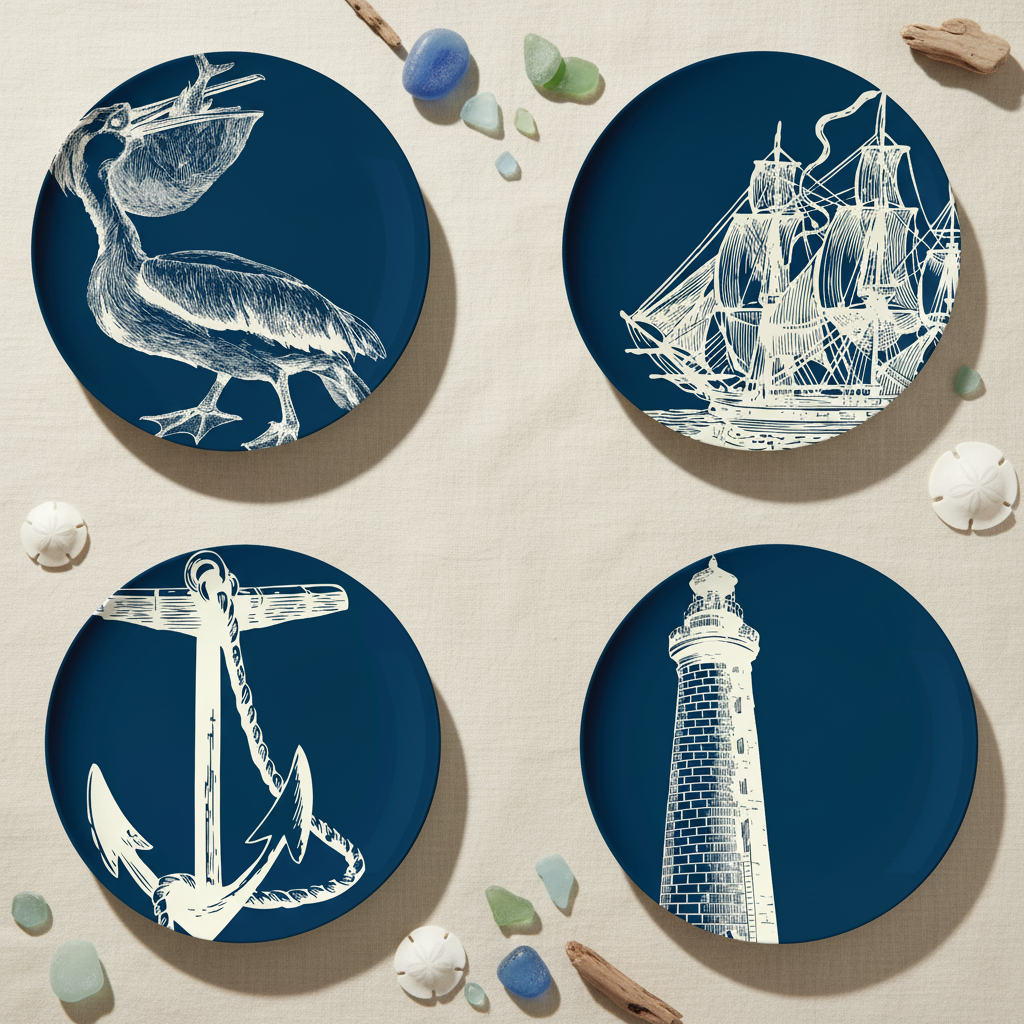 Scrimshaw Dinner Plate S/4