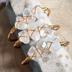 Gemstone Wire-Wrapped Bracelet - Qu!rk Boutique