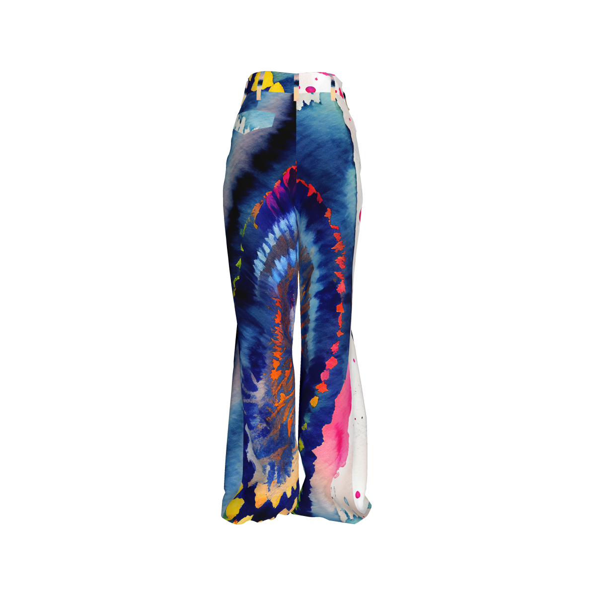 Shibori Cosmic Galaxy Pleated Twill Trouser Pants - Qu!rk Boutique