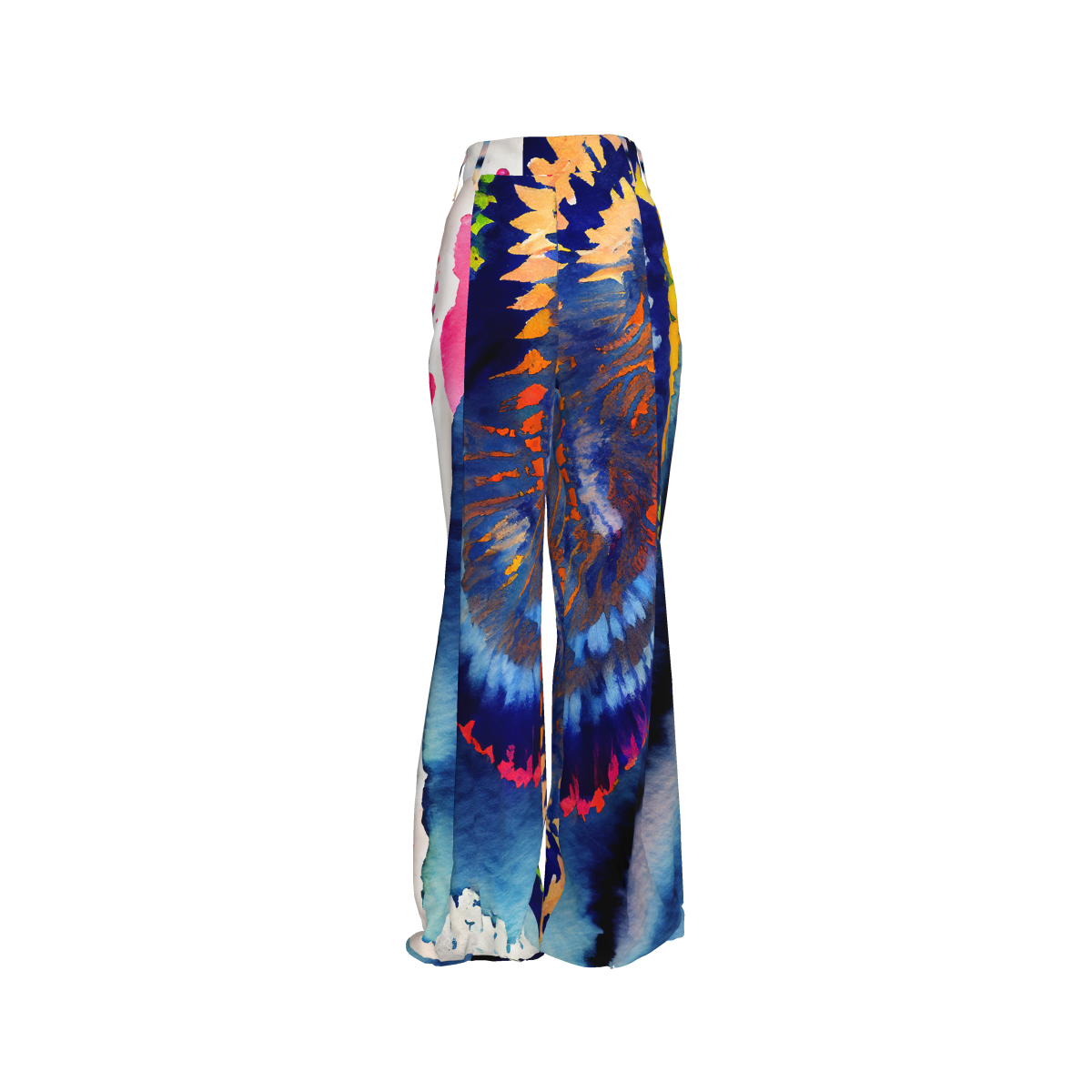 Shibori Cosmic Galaxy Pleated Twill Trouser Pants - Qu!rk Boutique