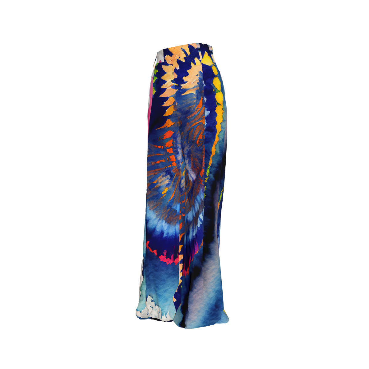 Shibori Cosmic Galaxy Pleated Twill Trouser Pants - Qu!rk Boutique