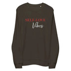 Organic Cotton Sweatshirt - Self Love Sweatshirt – Eco-Friendly Organic Cotton - EMBROIDERY - Qu!rk Boutique