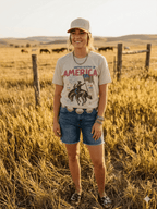 United States of America Cowboy Graphic Tee - Qu!rk Boutique
