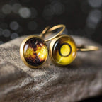Voyager Golden Record Earrings - Qu!rk Boutique