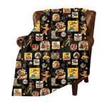 Vintage Cowgirl Collage Micro Fleece Throw Blanket 60" x 80" Made in America - Qu!rk Boutique