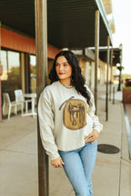 Western Saddle Graphic Sweatshirt - Qu!rk Boutique