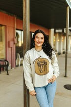 Western Saddle Graphic Sweatshirt - Qu!rk Boutique