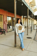 Western Saddle Graphic Sweatshirt - Qu!rk Boutique