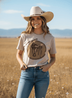Western Saddle Graphic Tee - Qu!rk Boutique