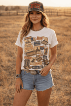 Wild and Free Rodeo Graphic Tee - Qu!rk Boutique