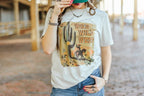 Wild West Cactus Graphic Tee - Qu!rk Boutique