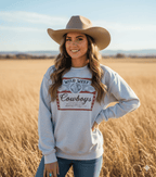 Wild West Cowboys Western Beer Logo Graphic Sweatshirt - Qu!rk Boutique