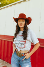 Wild West Cowboys Western Beer Logo Graphic Tee - Qu!rk Boutique