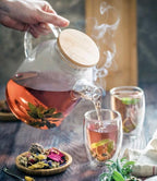 Thermo Glass Teapot 54 Fl Oz | High temperature and shock resistant - Qu!rk Boutique