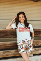 Wranglin Kids & Cows Graphic Tee - Cream - Qu!rk Boutique