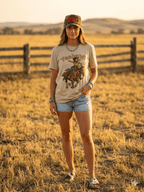 Yeehaw! Cowgirl Graphic Tee - Qu!rk Boutique
